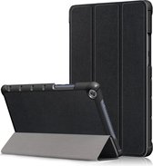 Custer Texture Horizontal Flip Leather Case voor Huawei MediaPad M5 Lite 8 inch, met drievoudige houder (zwart)