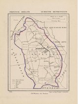 Historische kaart, plattegrond van gemeente Heinkenszand in Zeeland uit 1867 door Kuyper van Kaartcadeau.com