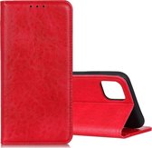 Voor Galaxy Note10 Lite / A81 Magnetische Retro Crazy Horse Texture Horizontale Flip Leather Case met houder en kaartsleuven (rood)