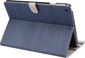 ENKAY Stand Folio Cover Leather Smart Case voor iPad 10.2 (2019) met automatische slaap- / wekfunctie (donkerblauw)