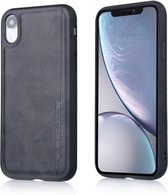 Voor iPhone XR Diaobaolee schokbestendig PU + TPU beschermhoes (zwart)