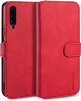 Voor Huawei Y9s / Honor 9X Pro / 9X DG.MING Retro Oil Side Horizontal Flip Case met houder & kaartsleuven & portemonnee (rood)