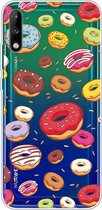 Voor Huawei Enjoy 10 Lucency Painted TPU beschermhoes (donut)