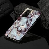 Voor Huawei P40 Marble Pattern Soft TPU beschermhoes (grijs)