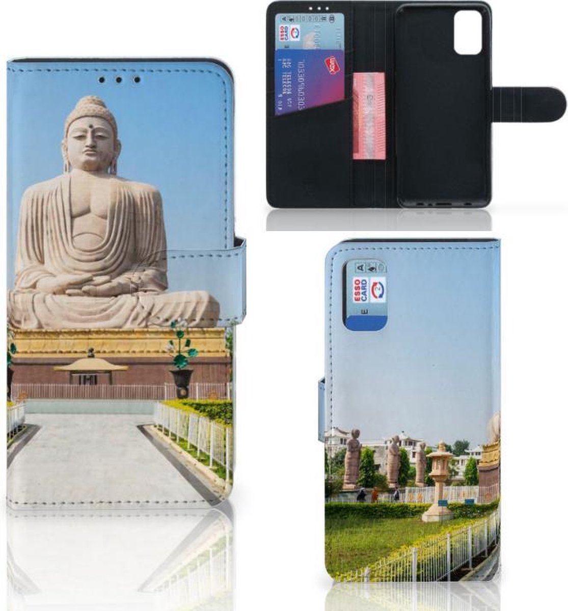 Samsung Galaxy A41 Flip Cover Boeddha
