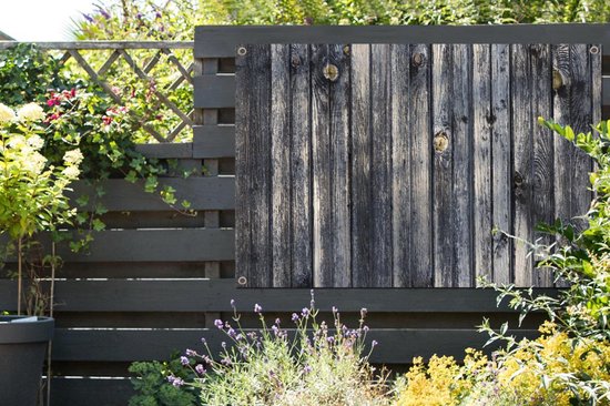 Muurdecoratie Achtergrond met een planken structuur - 180x120 cm - Tuinposter - Tuindoek - Buitenposter