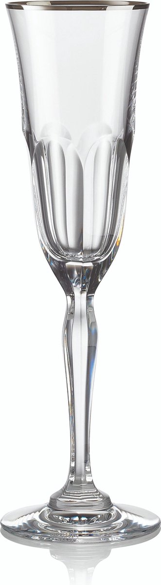 ROGASKA 1665 - Kristallen Champagneglas PLATINUM AULIDE - Set van 2