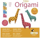 Funny Origami - Giraf - 20 bladen - 20x20cm