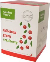 Groene Veenbessen Thee - Delicious Green Cranberry - Garden Series Box  (48 piramidebuiltjes)