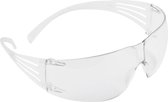 Veiligheidsbril / vuurwerkbril voor volwassenen 18gr - Universeel - Transparant kunststof - Met antikras- en anticondenscoating - Beschermbril