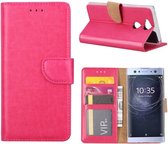 Bookcase Geschikt voor: Sony Xperia XA2 Ultra - Roze - portemonee hoesje