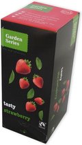 Garden series – Zwarte thee aardbeien – Tasty Strawberry (25 theezakjes)