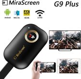 MiraScreen 4K G9 Plus 2.5G - draadloos streamen naar tv vanaf telefoon/tablet/laptop - Apple/Android/Windows