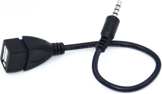 WiseGoods 3.5 mm Jack Aux Audio Male naar USB 2.0 Female OTG Adapter -  Converter -... | bol.com