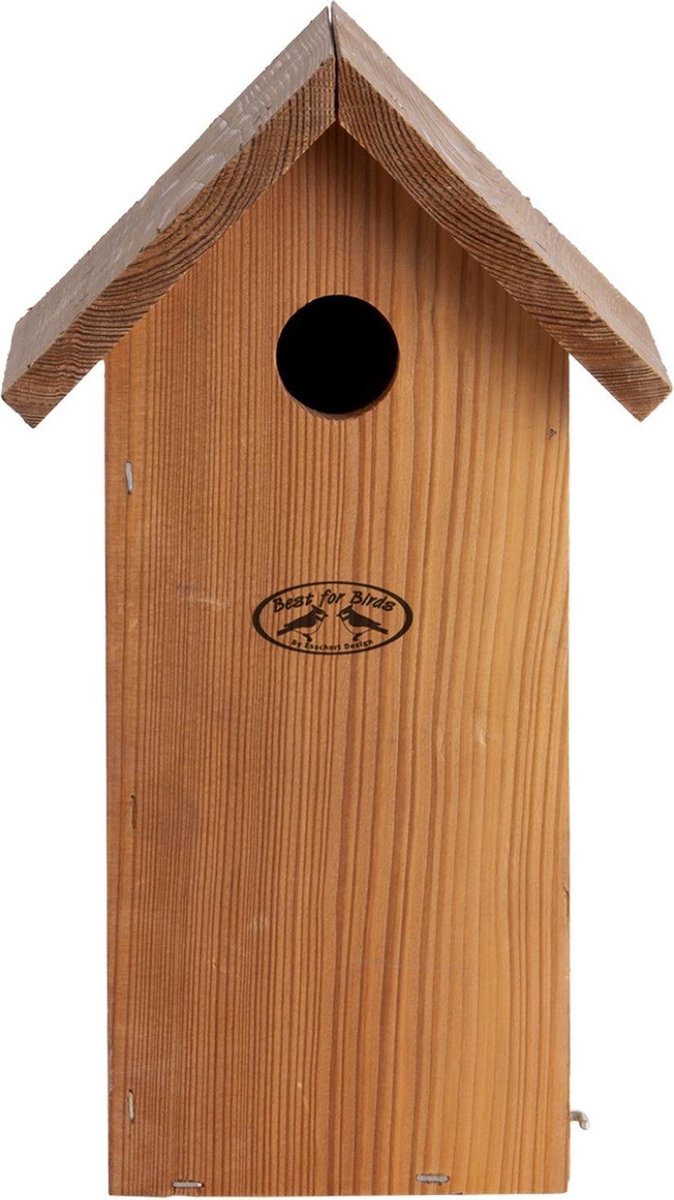 Nichoir oiseaux pour extérieur 4 pièces en bois 12x12x22 cm