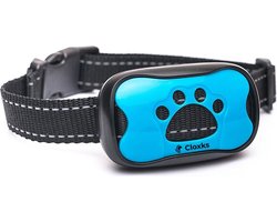 Cloxks – Anti blafband – Trainingsband – GRATIS-tweede batterij – Blafband – Antiblafband hond – Anti blaf apparat – Blafband voor honden – Kleine en Groote hond – GEEN schok – Hondenhalsband – Blauw/Roze – 2x gekleurde frontjes