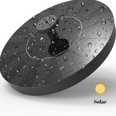 Solar Fontein - met een diameter van ca 13 cm – werkt op Zonne-energie - voor in de tuin of op balkon – geschikt voor in een vijver of waterschaal - drijvende fontein zonder snoer