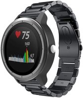 Stalen Smartwatch bandje - Geschikt voor  Garmin Vivoactive 3 stalen band - zwart - Horlogeband / Polsband / Armband