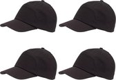 Baseball Cap - 5-Panel - Volwassenen - Klittenbandsluiting - 4 Caps
