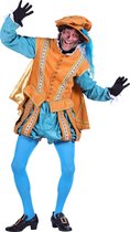 Prachtig pieten kostuum Amsterdam kleur geel / oranje - turquoise maat S