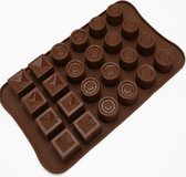 Siliconen chocolade mal assorti