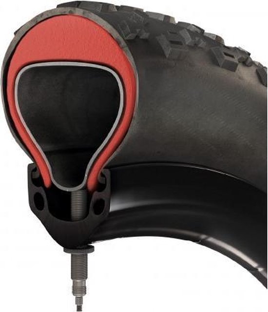 4 Stuks Premium PVC Fietsband Bescherming - 24 Inch Binnenband Kussen + 2 Bandenhendels, Anti-Lek Velgtape Rood