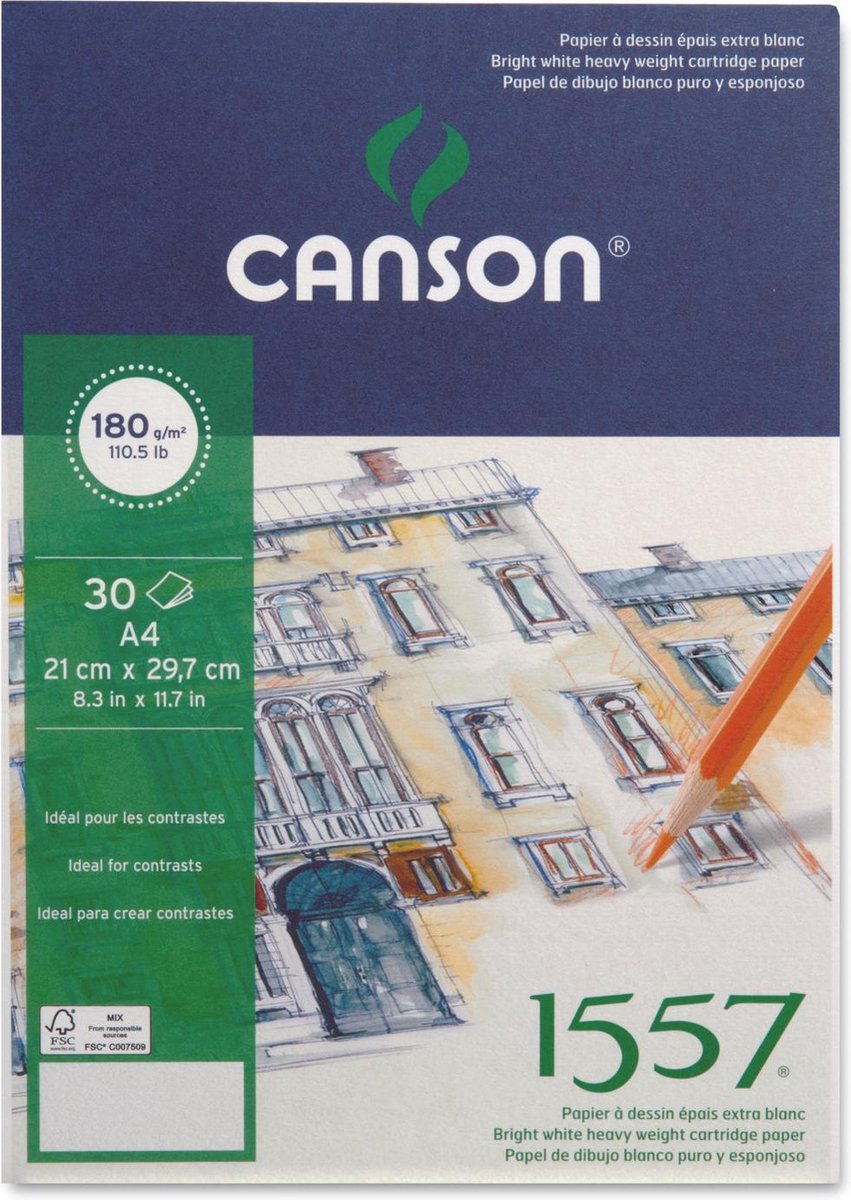 Canson Tekenblok 30 vel A4 180 grams - Canson