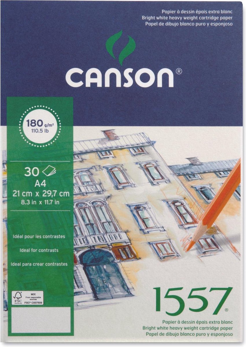 Canson - CANSON Papier dessin Mi-Teintes, 320 x 240 mm, noir