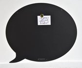Wonderwall Magneetbord Memobord Tekstballon - zwart - Large 67 x 80 cm
