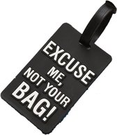 Bagagelabel - Excuse me, Not Your Bag! | Black