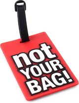 Koffer bagagelabel - Not Your Bag! | Red