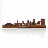 Standing Skyline Nijmegen Notenhout - 60 cm - Woondecoratie design - Decoratie om neer te zetten - WoodWideCities