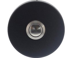Intersteel Deurbel rond verdekt ø53x10 rvs/mat zwart