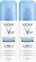 Vichy Deodorant Mineraal aerosol - 2 x 125ml
