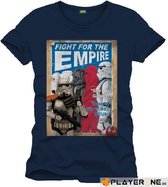 Merchandising STAR WARS - T-Shirt Fight for the Empire - Navy (S)