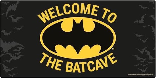 Poster - Batman Welcome To The Batcave Metal Sign - Multicolor