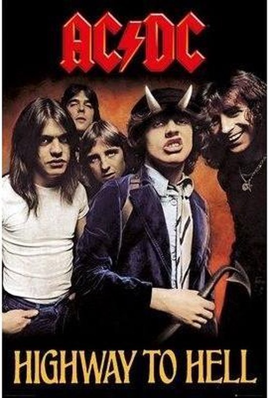 GBeye Poster - Ac Dc Highway To Hell - 91.5 X 61 Cm - Multicolor
