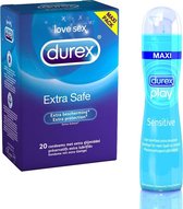 Durex Extra Safe - 20 stuks & Durex Sensitive 100 ml