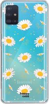 HappyCase Samsung Galaxy A51 Hoesje Flexibel TPU Bloemen Print