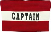 Precision Aanvoerdersband Captain Polyester Rood/wit Maat M
