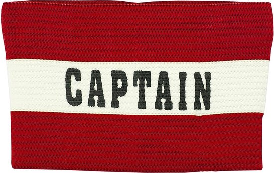 Precision Aanvoerdersband Captain Polyester Rood/wit Maat M | bol.com