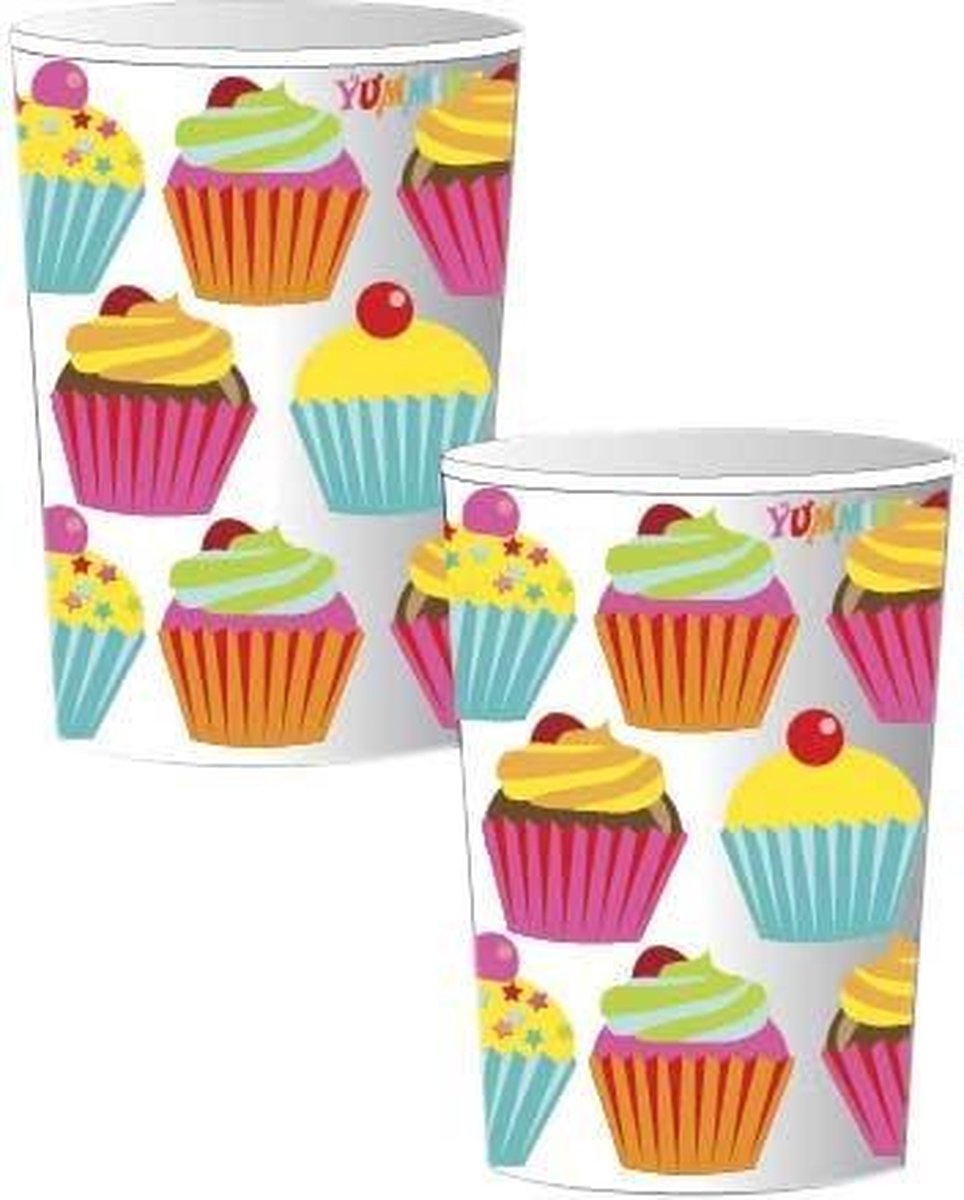 Beker CupCake Yummie 8 stuks