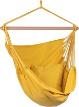 Hangstoel Eénpersoons 'Organic' Yellow (Geel) | Bijpasende opbergtas | 120 KG | Handgemaakt in Brazilië | 1% For The Planet | Tropilex