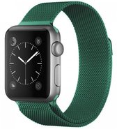 Band geschikt voor Apple Watch - milanese  band - groen - Maat: 38mm & 40mm