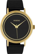 OOZOO Vintage C10648 Zwart Goudkleurig Horloge