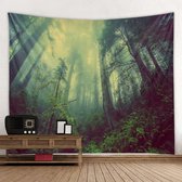 Het Groene Woud Wandkleed - Natuur - Bos - 200x150CM