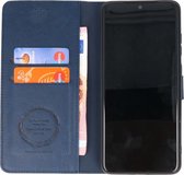 Kaarthouder Portemonnee Book Case - Hoesje Geschikt voor Samsung Galaxy S20 Ultra - Navy