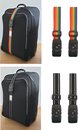 Kofferriem met TSA Cijfer Slot - Bagage Riem - Luggage Strap - 200 cm - Regenboog & Zwart - 4 Stuks