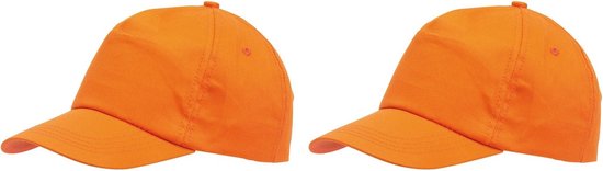 Cap Oranje - Effen - Volwassenen - 2 Caps