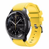 Siliconen bandje geschikt voor Samsung Galaxy Watch - 46mm - geel